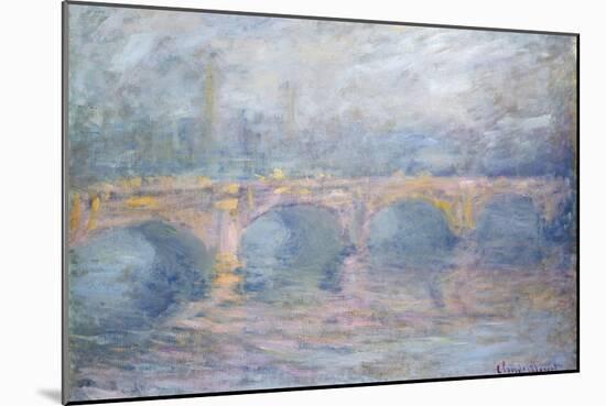 Waterloo Bridge, London, at Sunset, 1904-Claude Monet-Mounted Giclee Print