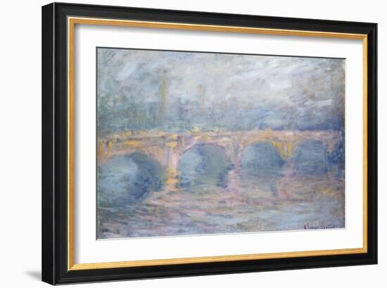 Waterloo Bridge, London, at Sunset, 1904-Claude Monet-Framed Giclee Print