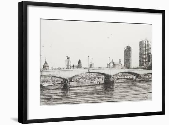 Waterloo Bridge, London-Vincent Booth-Framed Giclee Print