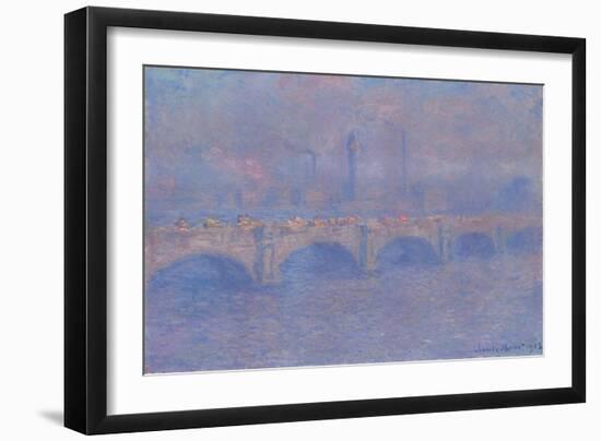 Waterloo Bridge, Sunlight Effect, 1903-Claude Monet-Framed Giclee Print