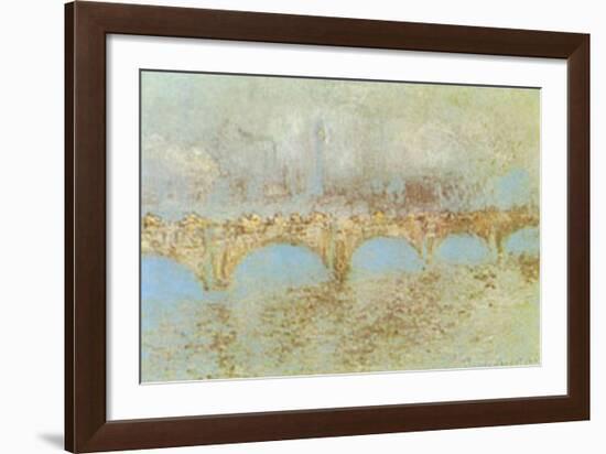 Waterloo Bridge-Claude Monet-Framed Art Print