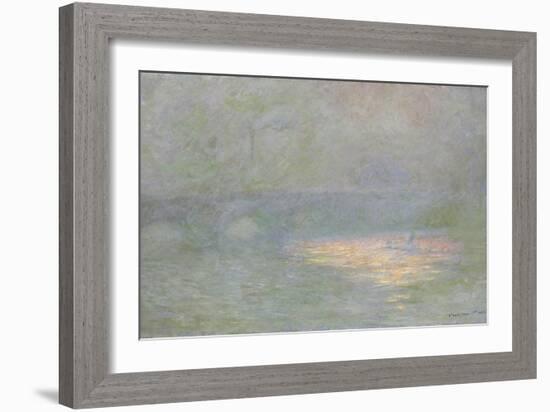 Waterloo Bridge-Claude Monet-Framed Giclee Print