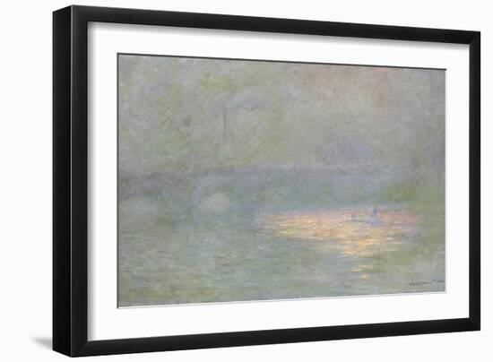 Waterloo Bridge-Claude Monet-Framed Giclee Print