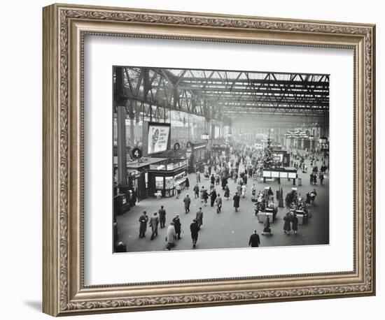 Waterloo Station, Lambeth, London, 1960-null-Framed Photographic Print