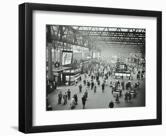 Waterloo Station, Lambeth, London, 1960-null-Framed Photographic Print