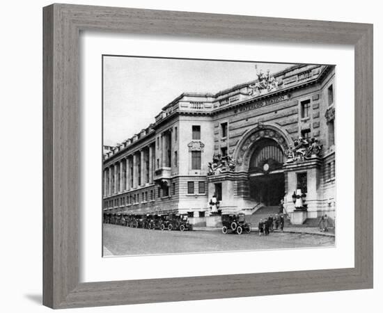 Waterloo Station, London, 1926-1927-McLeish-Framed Giclee Print