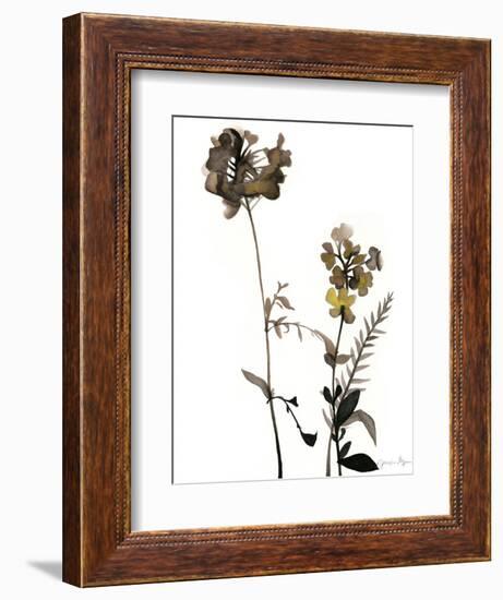 Watermark Wildflowers V-Jennifer Goldberger-Framed Art Print