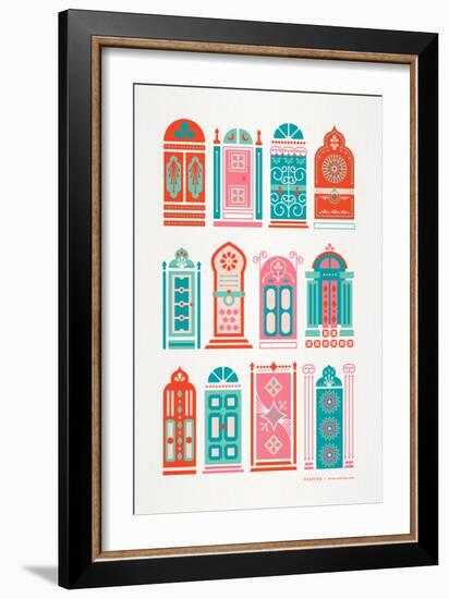 Watermelon Doors-Cat Coquillette-Framed Giclee Print