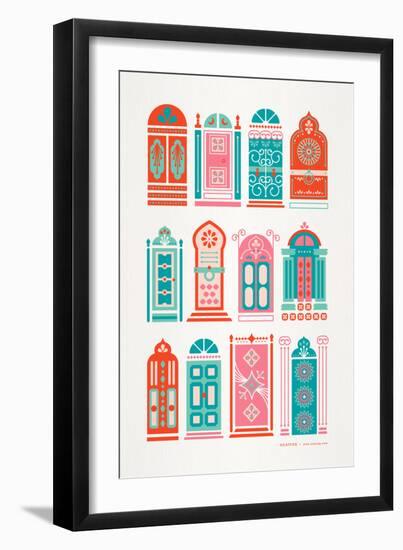 Watermelon Doors-Cat Coquillette-Framed Giclee Print