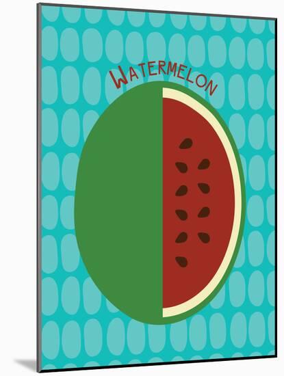 Watermelon Print-null-Mounted Art Print