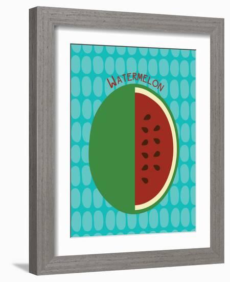 Watermelon Print-null-Framed Art Print