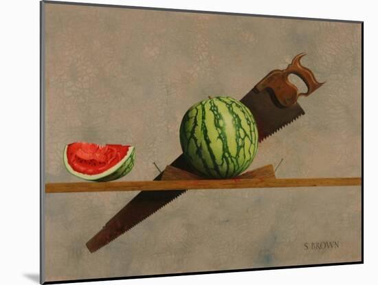 Watermelon Saw, 2011-Stewart Brown-Mounted Giclee Print