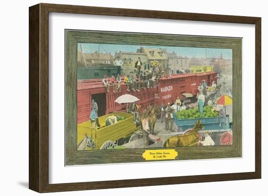 Watermelon Season, St. Louis, Missouri-null-Framed Art Print