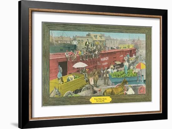 Watermelon Season, St. Louis, Missouri-null-Framed Art Print