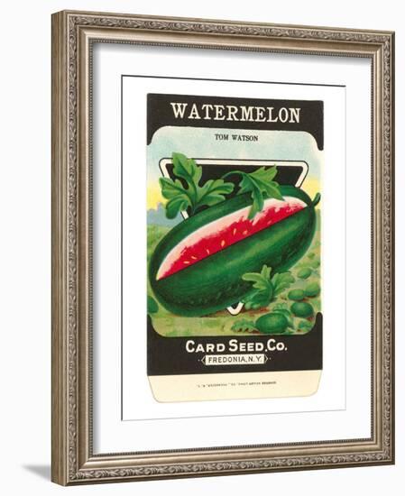 Watermelon Seed Packet-null-Framed Art Print