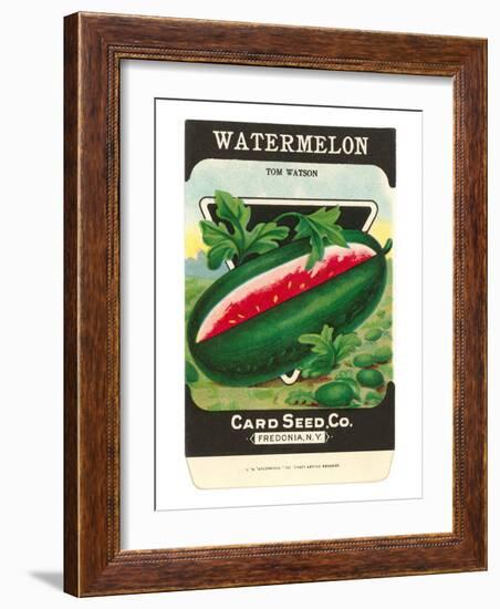 Watermelon Seed Packet-null-Framed Art Print