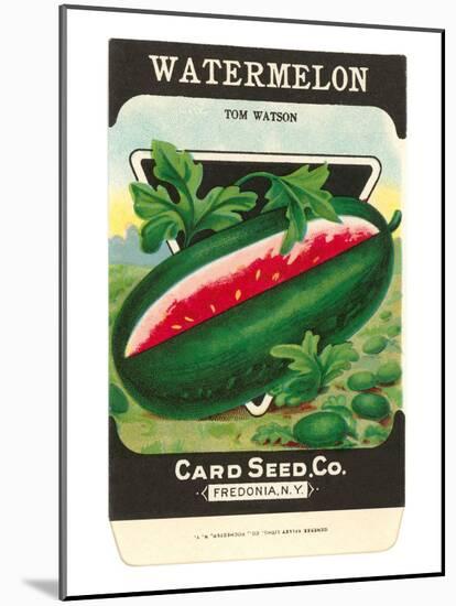 Watermelon Seed Packet-null-Mounted Art Print