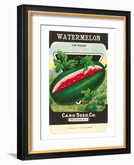 Watermelon Seed Packet-null-Framed Art Print