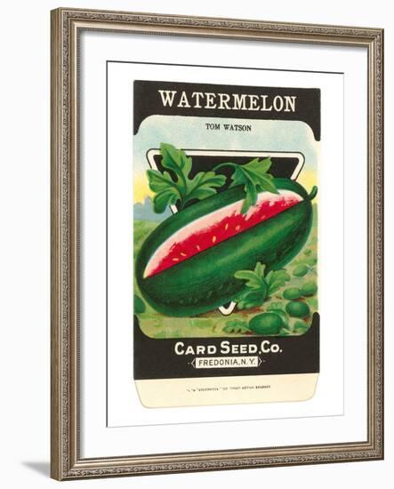 Watermelon Seed Packet-null-Framed Art Print