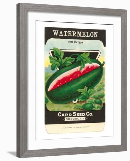 Watermelon Seed Packet-null-Framed Art Print