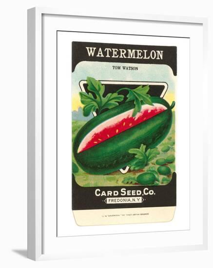 Watermelon Seed Packet-null-Framed Art Print