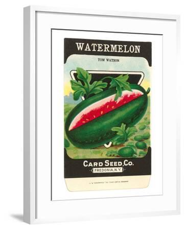 'Watermelon Seed Packet' Art Print | Art.com