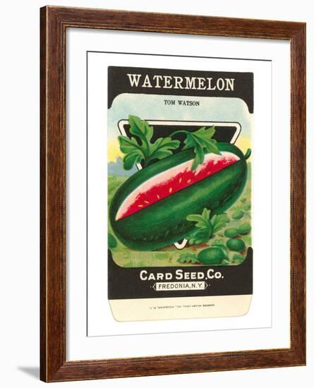 Watermelon Seed Packet-null-Framed Art Print