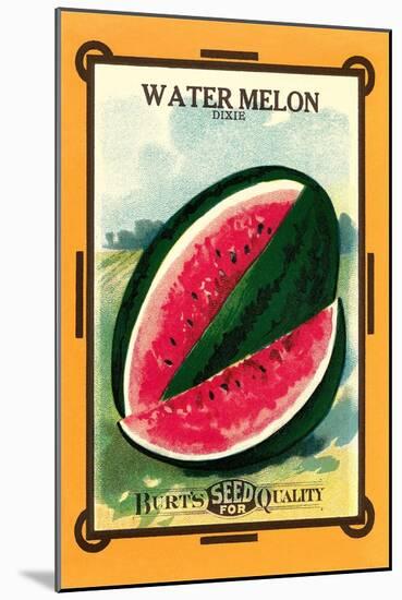 Watermelon Seed Packet-null-Mounted Art Print