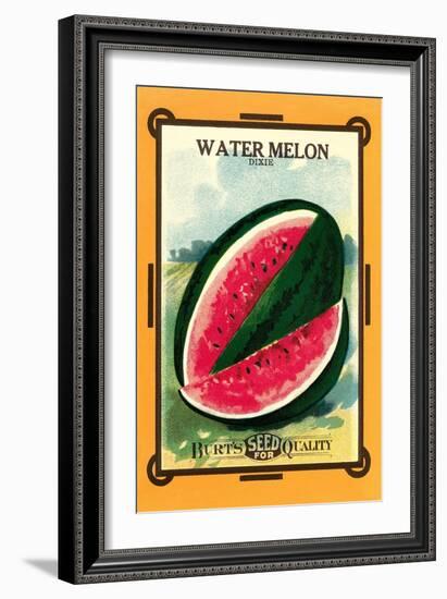 Watermelon Seed Packet-null-Framed Art Print