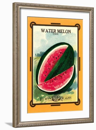 Watermelon Seed Packet-null-Framed Art Print