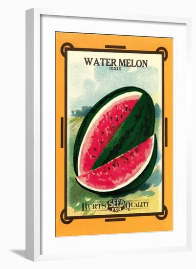 Watermelon Seed Packet-null-Framed Art Print