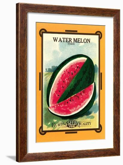 Watermelon Seed Packet-null-Framed Art Print