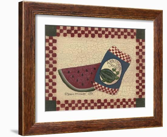 Watermelon Seeds-Debbie McMaster-Framed Giclee Print