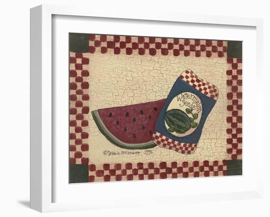 Watermelon Seeds-Debbie McMaster-Framed Giclee Print