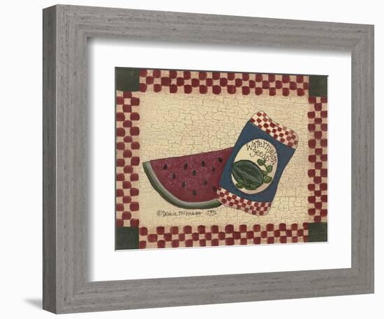 Watermelon Seeds-Debbie McMaster-Framed Premium Giclee Print