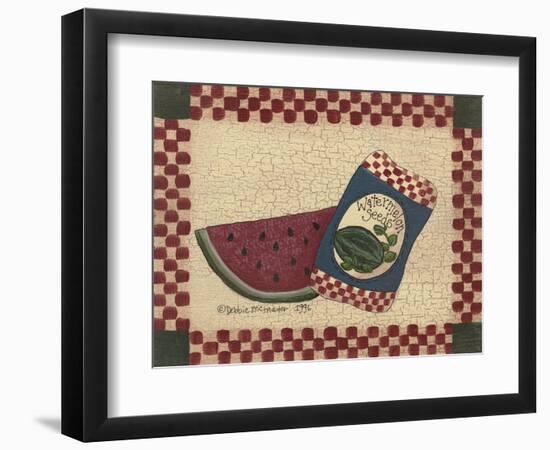Watermelon Seeds-Debbie McMaster-Framed Premium Giclee Print