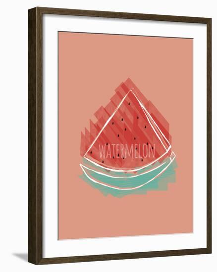 Watermelon Splash-Myriam Tebbakha-Framed Giclee Print