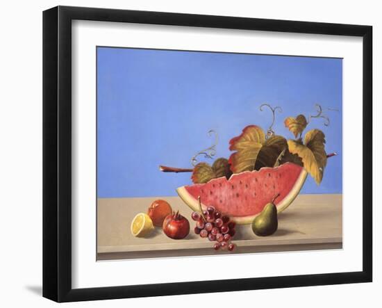 Watermelon Still Life-Hampton Hall-Framed Giclee Print