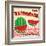 Watermelon Vintage Poster-radubalint-Framed Art Print