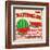 Watermelon Vintage Poster-radubalint-Framed Art Print