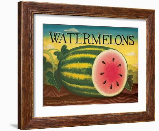 Watermelons-Diane Pedersen-Framed Art Print