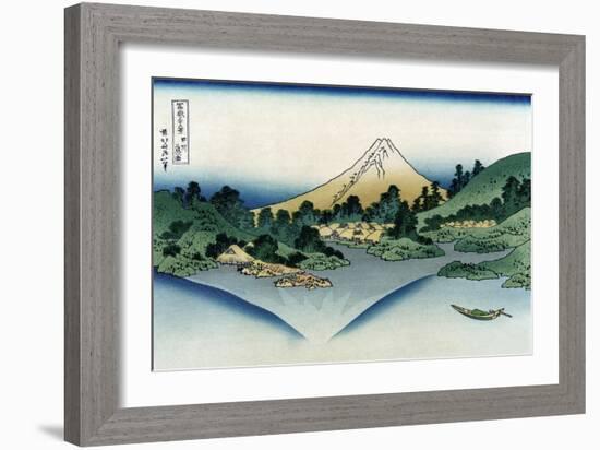 Watermill at Onden-Katsushika Hokusai-Framed Art Print