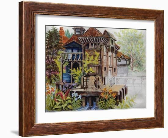 Watermill, C.1935-Louis Wain-Framed Giclee Print