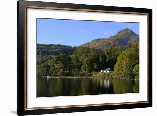 Waterside Cottage, Inveruglas, Loch Lomond, Stirling, Scotland, United Kingdom, Europe-Peter Richardson-Framed Photographic Print