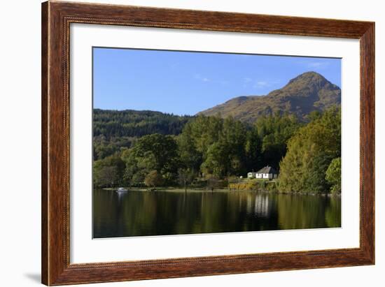 Waterside Cottage, Inveruglas, Loch Lomond, Stirling, Scotland, United Kingdom, Europe-Peter Richardson-Framed Photographic Print