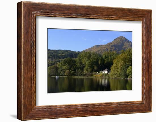 Waterside Cottage, Inveruglas, Loch Lomond, Stirling, Scotland, United Kingdom, Europe-Peter Richardson-Framed Photographic Print