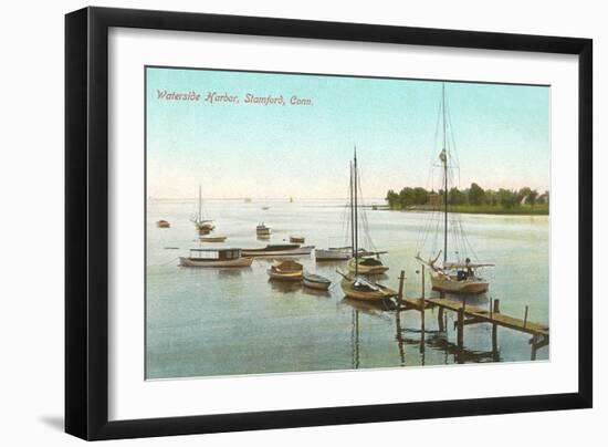 Waterside Harbor, Stamford, Connecticut-null-Framed Art Print