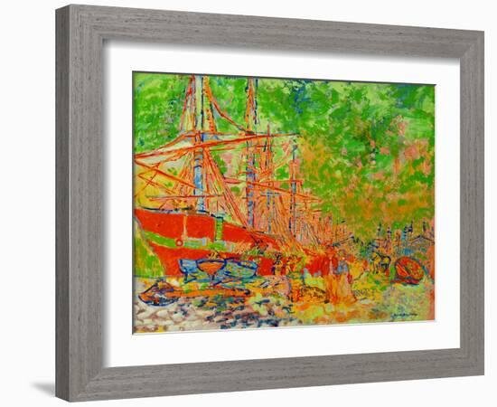 Waterside-Brenda Brin Booker-Framed Giclee Print