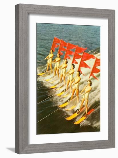 Waterski Extravaganza-null-Framed Art Print