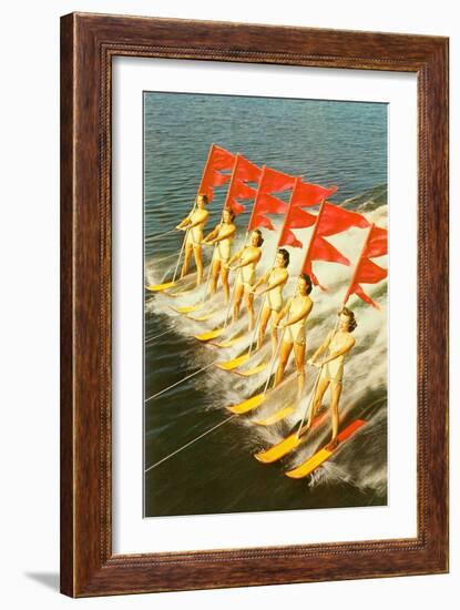 Waterski Extravaganza-null-Framed Art Print